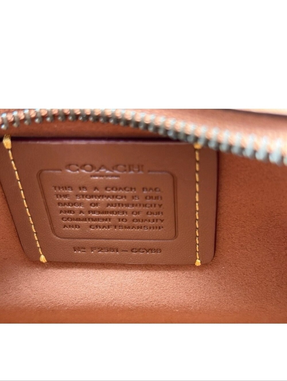 NWT Coach Empire 21 in Toffee - Picture 8 of 16